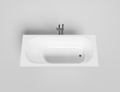 Ванна из литьевго мрамора Salini ORNELLA 102311G 170х75 встраиваемая прямоугольная с ножками - фото 3